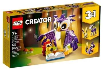 LEGO Creator 3 w 1 31125 Fantastyczne leśne stworzenia