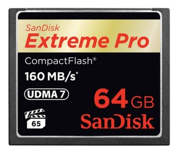 SANDISK 64 ГБ Compact Flash EXTREME PRO CF 160 МБ/с