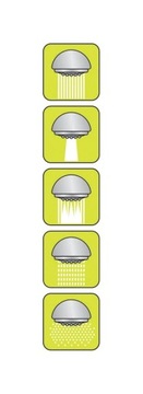 Душевая головка, 5 функций DETIFOS 75625 WAVE