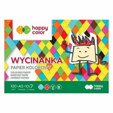 HAPPY COLOR BLOK WYCINANKA A5/10K PAPIER KOLOROWY