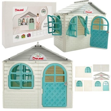 Садовый домик для детей со шторами 02550/15