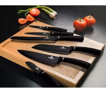 Набор ножей в блоке Berlinger Haus Black Silver, 5 шт.