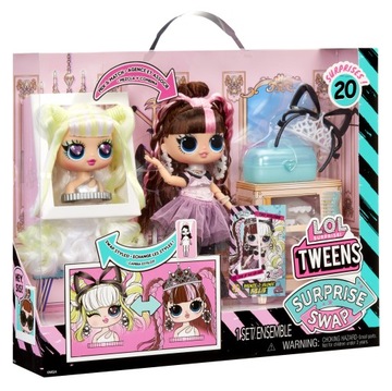 LOL SURPRISE Tweens Swap Сменная голова Кукла БИЛЛИ + 20 аксессуаров 591740