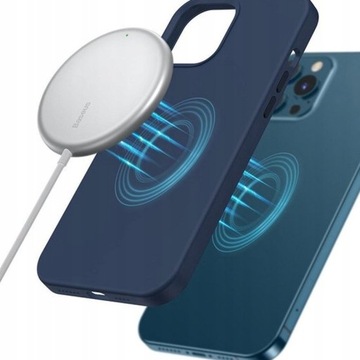 Беспроводное индуктивное зарядное устройство Baseus Simple Mini - Magsafe 15 Вт (белое)