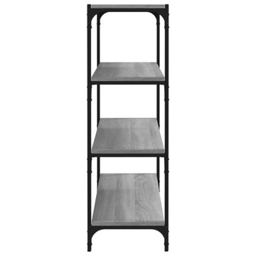 Книжный шкаф, серый Sonoma Oak, 80x33x100