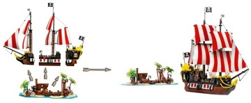 LEGO Ideas 21322 LEGO Ideas Piraci z Zatoki Barakud 21322 Statek Piracki