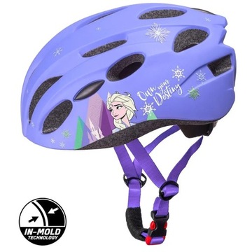 Kask rowerowy IN-MOLD FROZEN kraina lodu Violet r. M (52-56cm) fioletowy