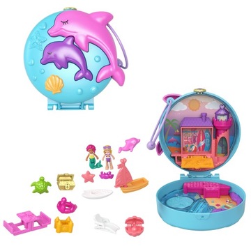 Компактный набор Polly Pocket GTN20 Beach Dolphin