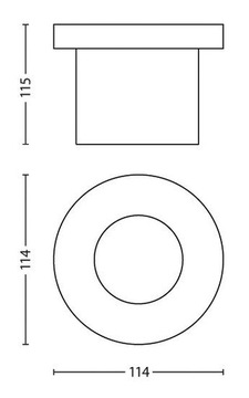 Лампа дальнего света Philips Moss 3 Вт