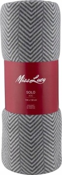 Koc Miss Lucy 150 cm x 130 odcienie szarości