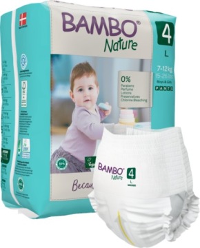 Bambo Nature Трусики-підгузки 4 7-12 кг 20 шт. Проти Попрілостям Зручні