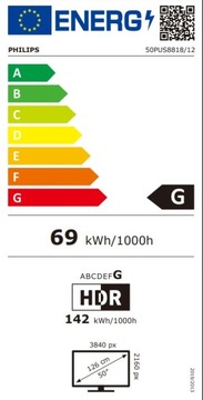 50-дюймовый телевизор Philips The One 50PUS8818/12, 120 Гц, Android Ambilight