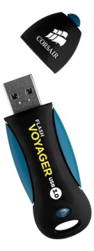 CORSAIR PENDRIVE Voyager 64GB USB 3.0 190/55MBs flashdrive przenośny gumowy