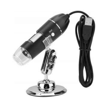 MIKROSKOP цифровий розвивальний для дітей USB збільшення 1600X 2MP 8 LED