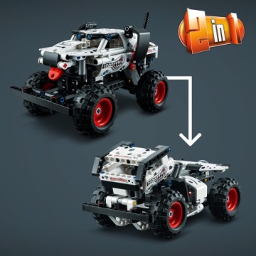 LEGO Technic Monster Dalmatian PullBack Двигатель 2 в 1