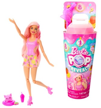 BARBIE POP REVEAL FRUIT LALKA TRUSKAWKOWA LEMONIADA HNW41