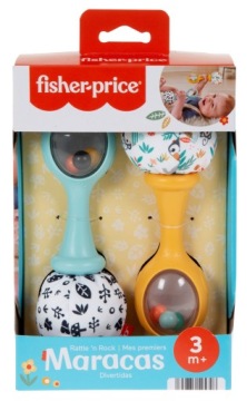 FISHER PRICE брязкальця кольорові маракаси для малюка HMF34