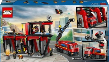 LEGO CITY 60414 ПОЖАРНАЯ СТАНЦИЯ С ПОЖАРНОЙ МАШИНОЙ