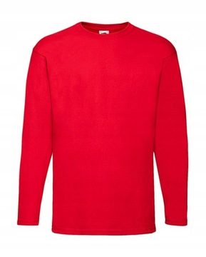 FRUIT OF THE LOOM KOSZULKA Z DŁUGIM RĘKAWEM Red S