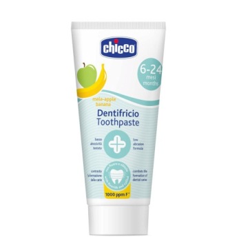CHICCO Зубна паста з фтором Яблуко-банан 6-24 м 50 мл