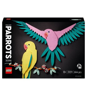 LEGO ART Kolekcja zwierząt papugi ary 18+ 31211