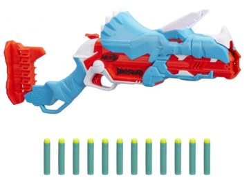 NERF DinoSquad Tricera-Blast Пускова установка Пістолет Динозавр + 12 Стрілок