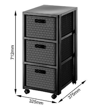 Книжный шкаф Rotho Country Антрацит