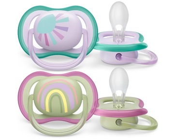 Avent Smoczek uspokajający ULTRA AIR 0-6m girl
