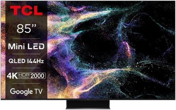 Telewizor TCL 85C845 MINILED 4K 144Hz Google TV
