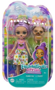Enchantimals Penna Pug Lalka Mops + figurka Trusty HKN11