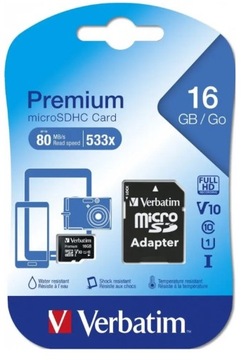 Verbatim SD Micro (SDHC) 16 ГБ, класс 10