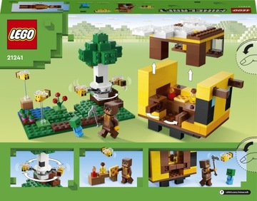 LEGO MINECRAFT #21241 — Пчелиный улей + КАТАЛОГ LEGO 2024