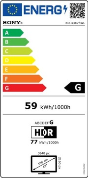 Sony KD-43X75L 43-дюймовый 4K UHD Smart LED-телевизор