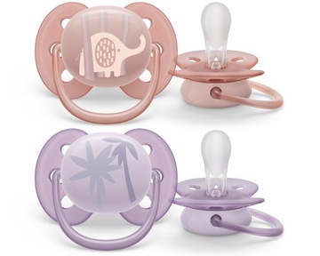 AVENT SMOCZEK ORTODONTYCZNY ULTRA SOFT 0-6m GIRL ODDYCHAJĄCY+ETUI SCF091/09