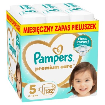Підгузки Pampers Premium Care Розмір 5 132 шт. 11-16 кг