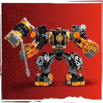 LEGO NINJAGO 71806 МЕХ ЭЛЕМЕНТА ЗЕМЛИ КОУЛА + БУМАЖНЫЙ ПАКЕТ LEGO СРЕДНИЙ