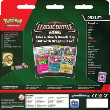 Оригинальная колода для игры Pokemon TCG: Dragapult Ex League Battle Deck