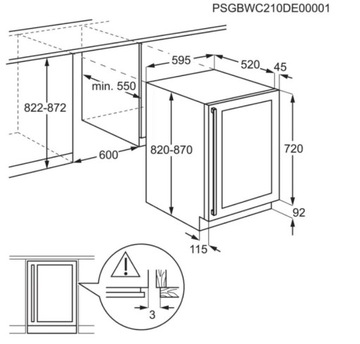 Chłodziarka do wina AEG AWUS052B5B