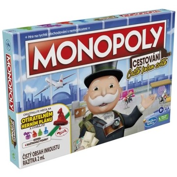 HASBRO DUŻA GRA MONOPOLY PODRÓŻ DOOKOŁA ŚWIATA F4007 WERSJA CZESKA