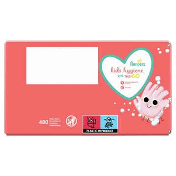 PAMPERS KIDS HYGIENE ON-THE-GO WIPES ВЛАЖНЫЕ САЛФЕТКИ 12х40=480 ШТ.
