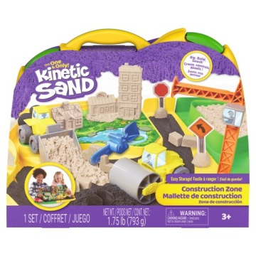 Пісок кінетичний будівельний майданчик транспортні засоби KINETIC SAND 793 г + аксесуари