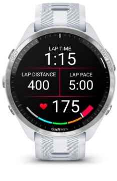 Garmin Forerunner 965 белоснежный/пудровый серый