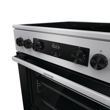 Керамическая кухня Gorenje GECS6C70XC, 71л, гриль, конвекция, пицца, 60 см, пара