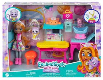 ENCHANTIMALS LECZNICA WETERYNARZ LEKARZ KOTY HLH22