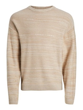 Sweter męski JackJones JCOCONTOUR INJECT KNIT CREW NECK r. L