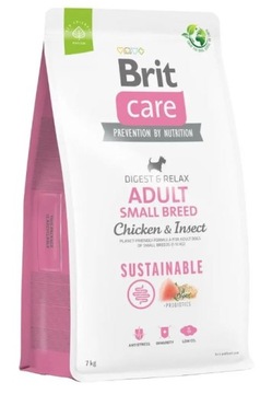 Brit Care Dog Sustainable Adult Small Chicken&Insect Karma dla Psa 7kg