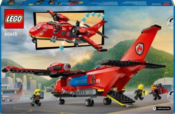 LEGO CITY BLOCKS FIRE ПОЖАРНЫЙ СПАСАТЕЛЬНЫЙ САМОЛЕТ ПОДАРОК ​​ДЛЯ ДЕТЕЙ 6, 7, 8 ЛЕТ