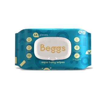 Beggs Серветки вологі що змиваються 64 шт.