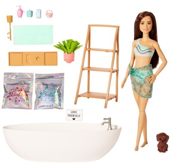 Barbie Relaks w kąpieli Wanna SPA Łazienka HKT93