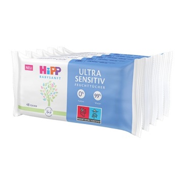 Chusteczki nawilżane Hipp Ultra 48 x 5 szt. Z Niemiec